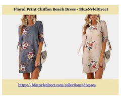 Get Best Deals on Floral Print Chiffon Beach Dress at BlueNyleDirect! | free-classifieds-usa.com - 1