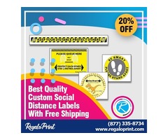 Best Quality Custom Social Distance Labels With Free Shipping – RegaloPrint  | free-classifieds-usa.com - 1