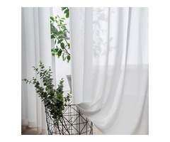 Shop Online White Sheer Curtains-Voila Voile | free-classifieds-usa.com - 2