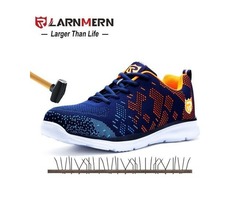 LARNMERN LIGHTWEIGHT BREATHABLE MEN SAFETY SHOES STEEL TOE WORK SHOES FOR MEN. | free-classifieds-usa.com - 1