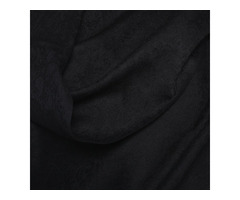 Warm Merino Wool Scarf - Oversized Lightweight Shawl for Men & Women, Black | free-classifieds-usa.com - 4