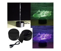 Cool Super Car Acrylic 3D Lamp 7 Color Change Small Night Light | free-classifieds-usa.com - 2