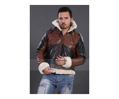 B3 BOMBER BROWN REAL LEATHER JACKET | free-classifieds-usa.com - 1