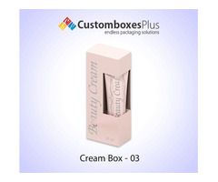 Get Cream Boxes Packaging Wholesale at CustomBoxesPlus | free-classifieds-usa.com - 1