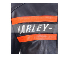 Harley Davidson Wrestler Goldberg Black Cowhide Leather Jacket | free-classifieds-usa.com - 4