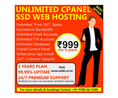 5 Years Unlimited SSD cPanel WebHosting Plan for Just ?999 | free-classifieds-usa.com - 1