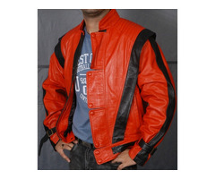 Happy Christmas| MICHAEL JACKSON VINTAGE 80S RED LEATHER JACKET | free-classifieds-usa.com - 1