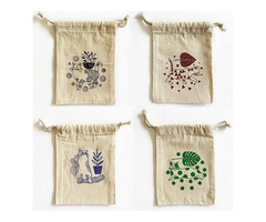 Cotton Drawstring Pouch Muslin Cloth Bags Cotton Wedding Bag Cotton Gift Bags | free-classifieds-usa.com - 1