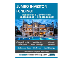 JUMBO INVESTOR LOANS - $2Million - $20Million Residential & Commercial – Up To 70% LTV!  | free-classifieds-usa.com - 1