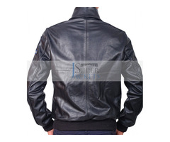 Happy Christmas| Steve Mcqueen Black Bomber Motorcycle Leather Jacket | free-classifieds-usa.com - 3