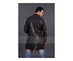"Happy Christmas" Aiden Pearce Watch Dogs Black Leather Coat | free-classifieds-usa.com - 2
