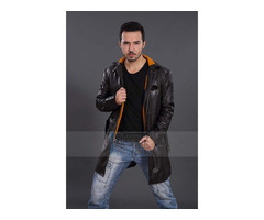 "Happy Christmas" Pearce Aiden Watch Dogs Black Leather Coat | free-classifieds-usa.com - 1