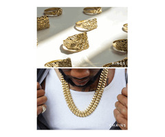 10k and 14k Tricolor Solid Valentino Chain Necklaces | free-classifieds-usa.com - 1