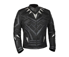 Men's Black Panther Michael B Jordan Killmonger Avengers Infinity War 2018 Leather Jacket | free-classifieds-usa.com - 1