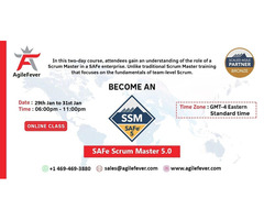 SAFe Scrum Master 5.0  | AgileFever | Certification | SAFe 5.0   | Virtual Classes | SSM | | free-classifieds-usa.com - 1