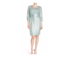 Adrianna Papell Embroidered Lace Sheath Dress & Jacket | free-classifieds-usa.com - 1