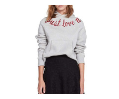 Just Love You Embroidered Hoodie | free-classifieds-usa.com - 1
