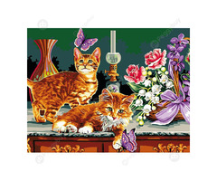 40*50CM Paint By Numbers-Playing Cat | free-classifieds-usa.com - 1