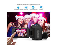 Andoer 4K 1080P 48MP WiFi Digital Video Camera Camcorder | free-classifieds-usa.com - 1