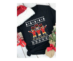 Tees T-shirts Christmas Nutcracker Soldier Funny Ugly T-Shirt Tee in Black. Size: S,M,L,XL | free-classifieds-usa.com - 1