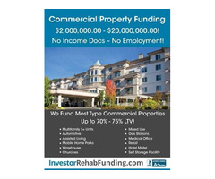 COMMERCIAL PROPERTY FINANCING Up to $20,000,000.00 – Most Type Properties Qualify – No Personal Inco | free-classifieds-usa.com - 1