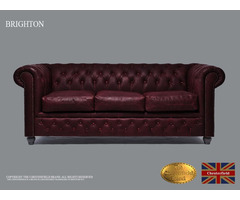 Authentic Cheterfield Brand Sofas , 3 seats , Vintage, Real Leather  | free-classifieds-usa.com - 1