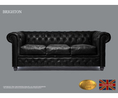 Authentic Cheterfield Brand Sofas , 3 seats , Vintage, Real Leather  | free-classifieds-usa.com - 2