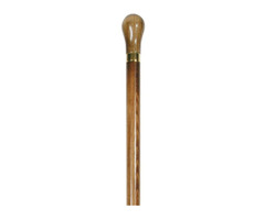 Tippling Cane with Internal Glass Phial and Beech Knob and Shaft | free-classifieds-usa.com - 1