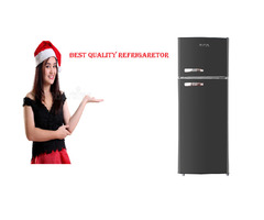 RCA RFR786-BLACK 2 Door Apartment Size Advanced Quality Refrigerator | free-classifieds-usa.com - 1