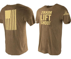 Men’s Gym T Shirt  | Train Lift Shoot | free-classifieds-usa.com - 1