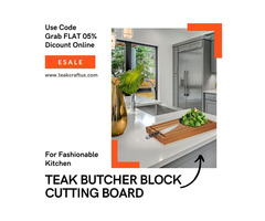 Teak Butcher Block Cutting Board for Fashionable Kitchen | free-classifieds-usa.com - 1