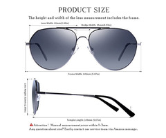 Double Top Bar Modern Pilot Style Polarized Sunglasses UV400 Protection for Men Women  | free-classifieds-usa.com - 3