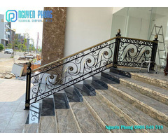 Wrought iron stair railing outdoor - Metal deck railing ideas | free-classifieds-usa.com - 3