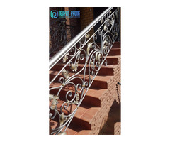Wrought iron stair railing outdoor - Metal deck railing ideas | free-classifieds-usa.com - 4