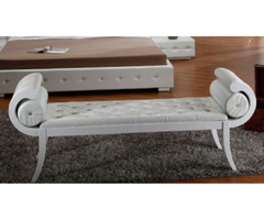 Shop Online Montecarlo White Leatherette Bench by ALF Italia | free-classifieds-usa.com - 1
