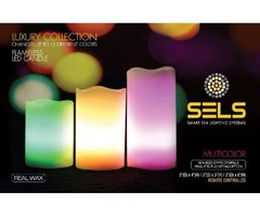 SELS LED Flameless Candles Real Wax Color Changing Design Luxury Collection | free-classifieds-usa.com - 1