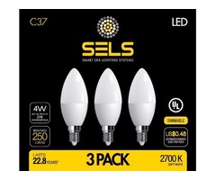 SELS LED C37 Dimmable Candelabra Led Light Bulb | free-classifieds-usa.com - 1