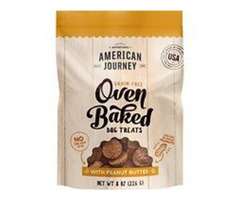 American Journey Peanut Butter Recipe Grain-Free Oven Baked Crunchy Biscuit Dog Treats | free-classifieds-usa.com - 1