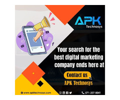 Your search for the best digital marketing company ends here at – APK Technosys. | free-classifieds-usa.com - 1