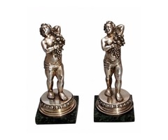 Pair of Italian Silver Buccellati Style Figures | free-classifieds-usa.com - 1