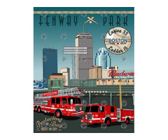Firefighter Station Art Poster Gift Ideas - FD Prints | free-classifieds-usa.com - 1