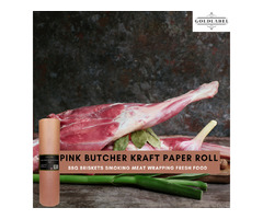 Pink Butcher Kraft Paper Roll | USA Made Heavy Duty Butcher Paper | free-classifieds-usa.com - 1