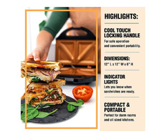 Nonstick Copper Surface Sandwich Maker | free-classifieds-usa.com - 2