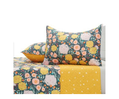Unisex Dark Floral Print Bed Sheets Set  | free-classifieds-usa.com - 1