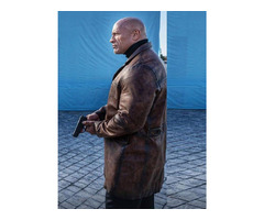 Dwayne Johnson Red Notice Brown Leather Trench Coat | free-classifieds-usa.com - 3