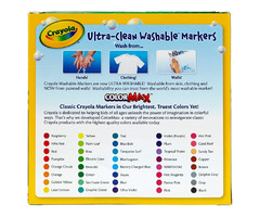Crayola Ultra Clean Washable Markers, Broad Line Markers, Stocking Stuffers, Gifts, 40 Classic Color | free-classifieds-usa.com - 2