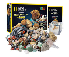 NATIONAL GEOGRAPHIC Rocks & Fossils Kit – 200+ Piece  | free-classifieds-usa.com - 1