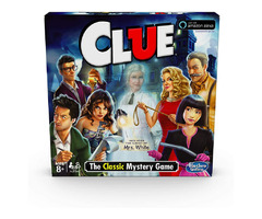 Hasbro Clue Game; Incudes The Ghost Of Mrs. White; Compatible With Alexa  | free-classifieds-usa.com - 1