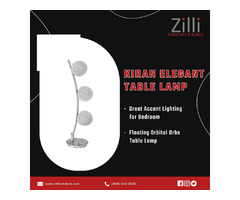 Buy Satin Nickel Finish Metal Kiran Table Lamp | free-classifieds-usa.com - 1