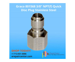 Graco 801568 3/8" NPT(f) Quick Disc Plug Stainless Steel | free-classifieds-usa.com - 1